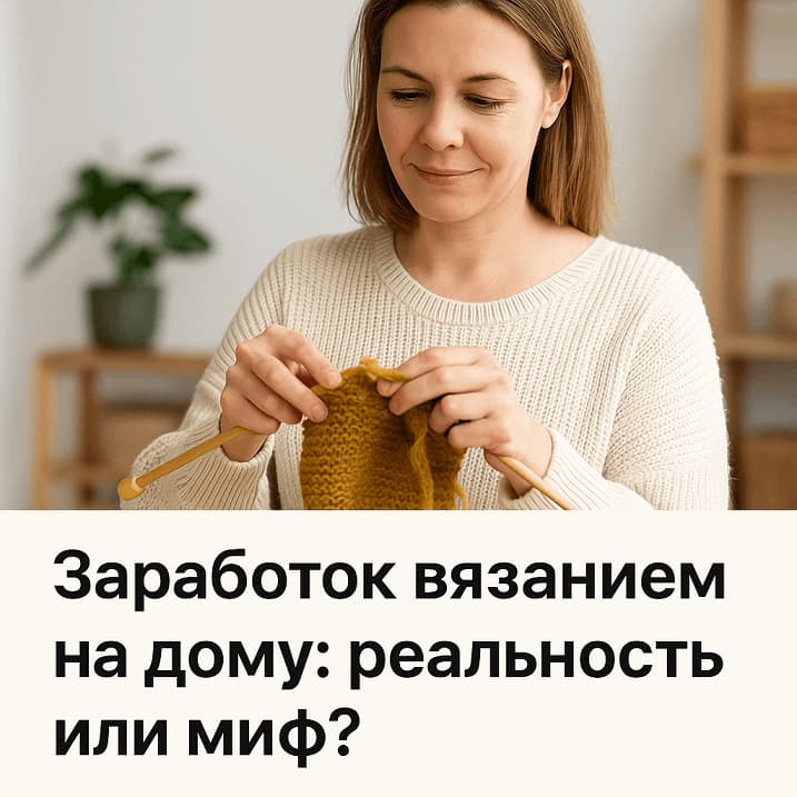 заработок вязанием на дому